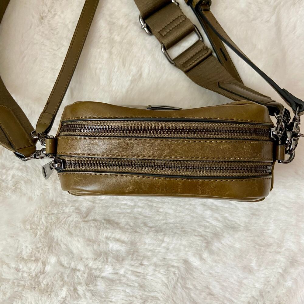 Botkier Valentina Mini Leather Camera Crossbody Bag Olive - Picture 5 of 10